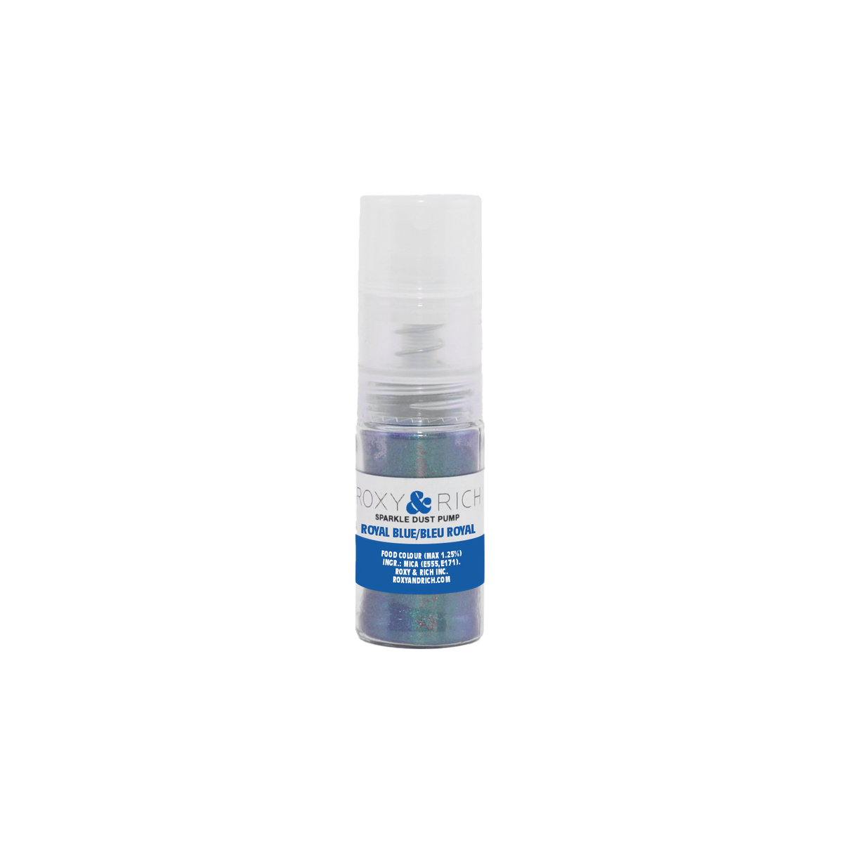 Pompes pour poudres étincelantes Bleu Royal 4g - Roxy & Rich - Poudre étincelante - S4-005P - La Guilde Culinaire