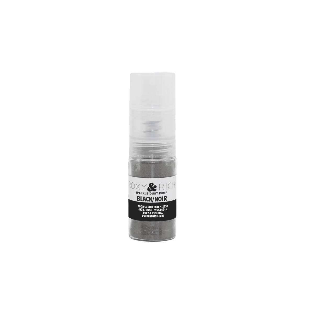 Pompes pour poudres étincelantes Noir 4g - Roxy & Rich - Poudre étincelante - S4-014P - La Guilde Culinaire