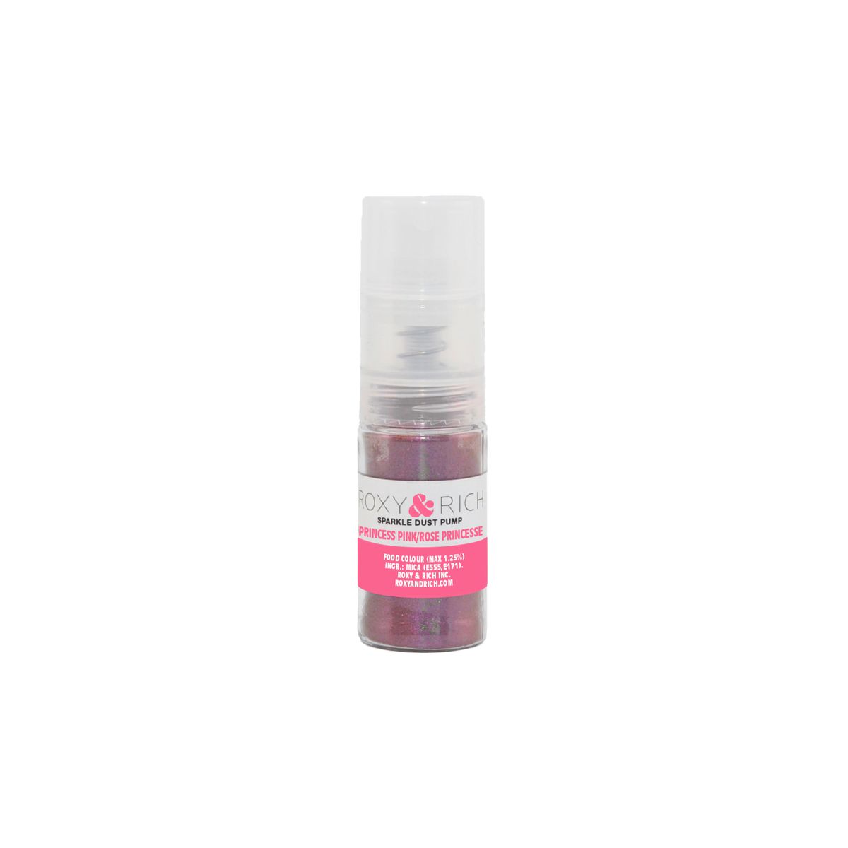 Pompes pour poudres étincelantes Rose Princesse 4g - Roxy & Rich - Poudre étincelante - S4-020P - La Guilde Culinaire