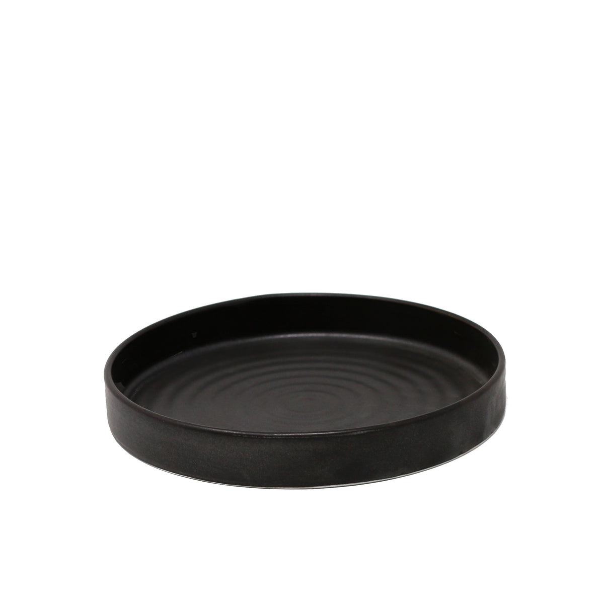 Assiette silo ronde noire 6.2" - Planet Tableware - Assiette - - La Guilde Culinaire