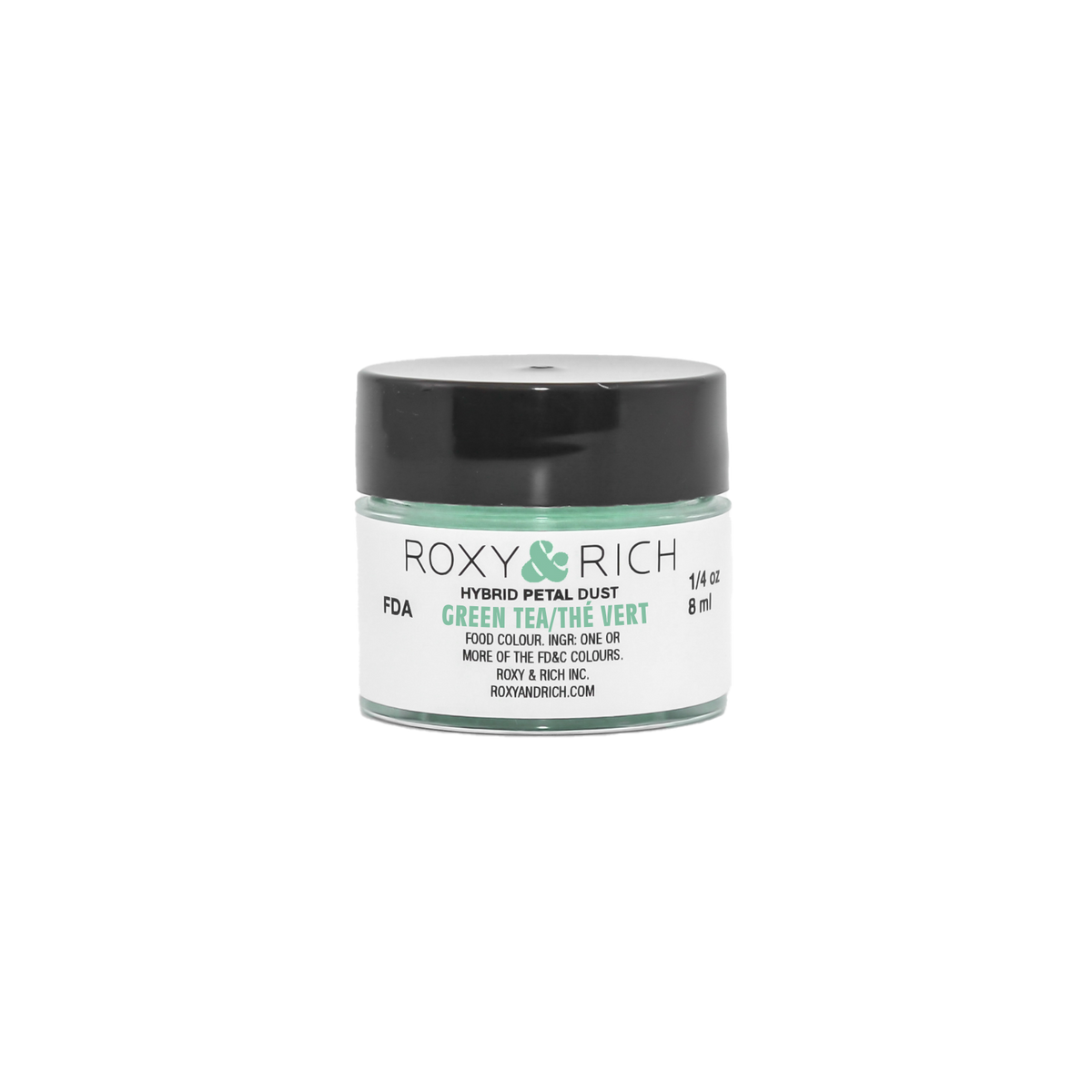 Poudres hybrides pour Pétales Thé Vert 7g/ 1/4 oz - Roxy & Rich - Poudres Hybrides Pétales - T2-022 - La Guilde Culinaire