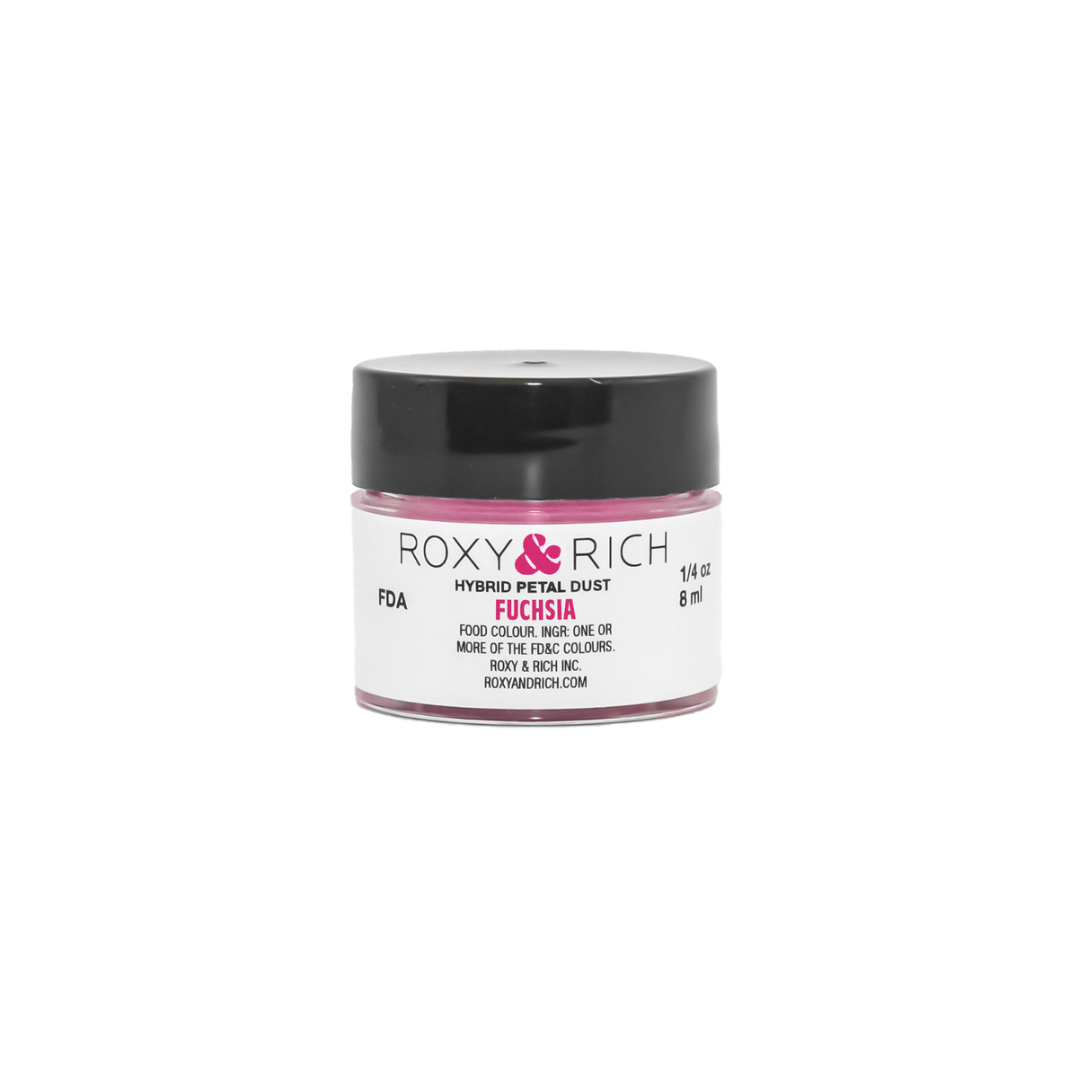 Poudres hybrides pour Pétales Fuchsia 7g/ 1/4 oz - Roxy & Rich - Poudres Hybrides Pétales - T2-070 - La Guilde Culinaire