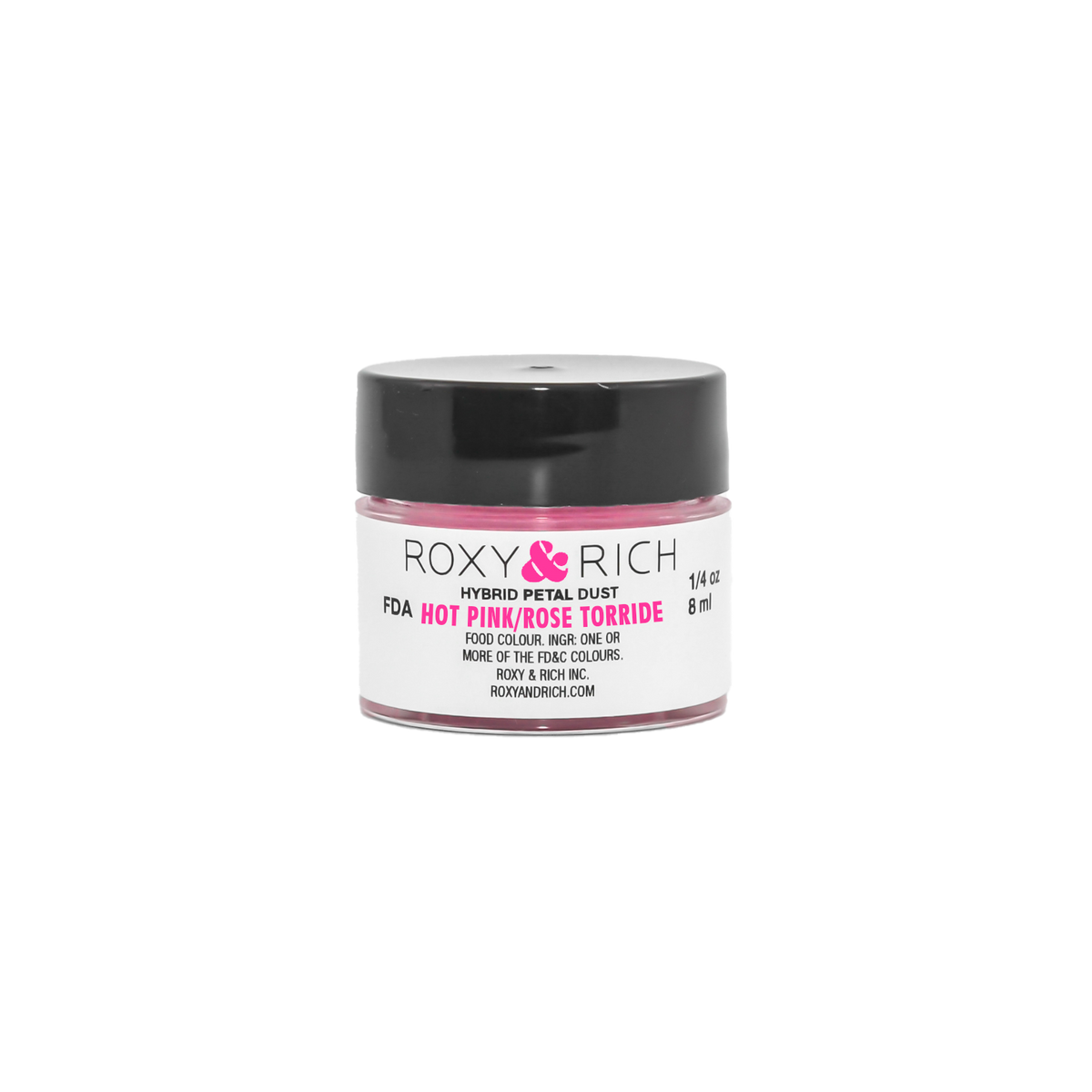Poudres hybrides pour Pétales Rose Torride 7g/ 1/4 oz - Roxy & Rich - Poudres Hybrides Pétales - T2-111 - La Guilde Culinaire