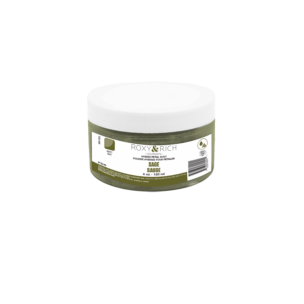 Poudres hybrides pour Pétales Sauge 113g/ 4 oz - Roxy & Rich - Poudres Hybrides Pétales - T25-026 - La Guilde Culinaire