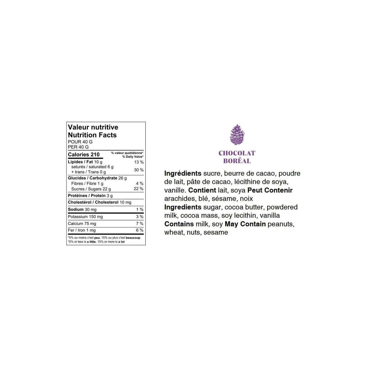 Tablette de chocolat Noir - Orange 70% - Chocolat Boréal - Tablette de chocolat - - La Guilde Culinaire