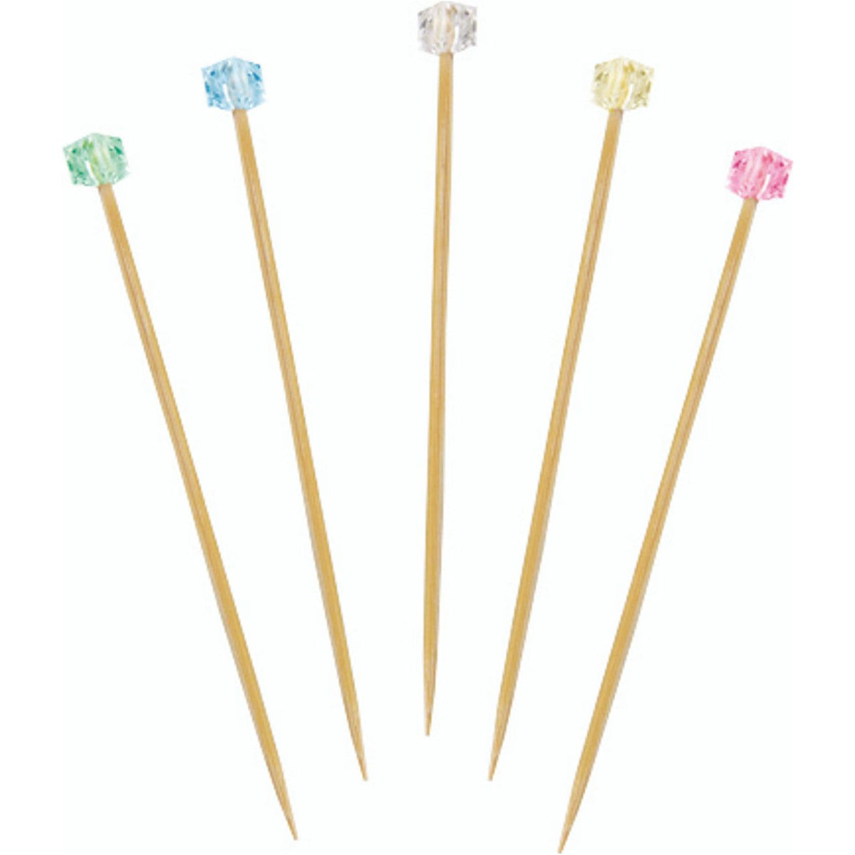 Brochette en bambou lady cube Solia Paquet de 100 - Solia - Service de table jetable - VO10250 - La Guilde Culinaire