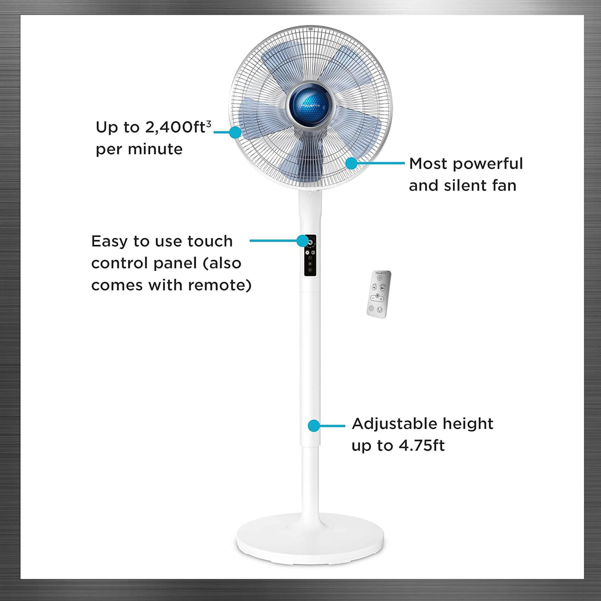 Ventilateur sur pied Turbo Silence Extreme+ 16" - Rowenta - Rowenta - Ventilateur - - La Guilde Culinaire