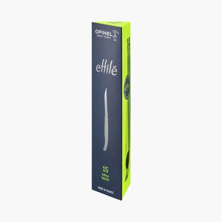 Opinel - N°15 Couteau Effilé Hêtre - Opinel - Couteau parallèle - - La Guilde Culinaire