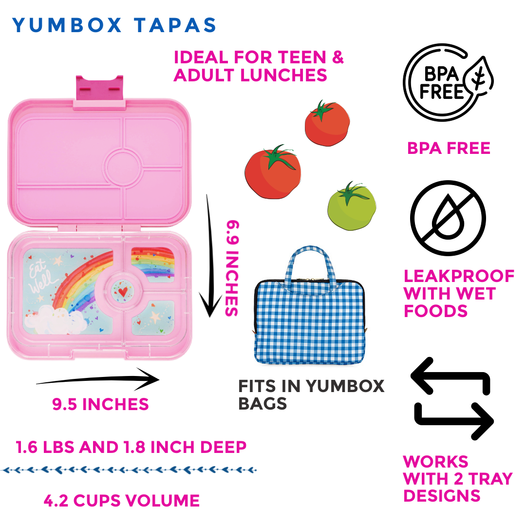 Yumbox Tapas - Boîte Bento étanche avec plateaux à 4 ou 5 compartiments - Yumbox - Boîte à repas - - La Guilde Culinaire