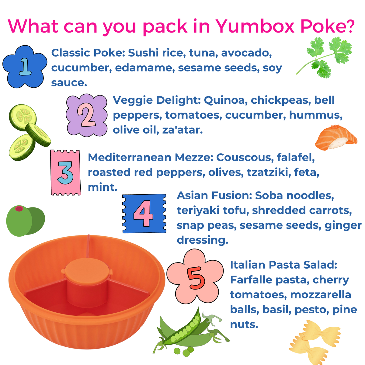 Bol Bento Étanche Yumbox pour Salades et Plats à base de Céréales - Yumbox - Boîte à repas - - La Guilde Culinaire