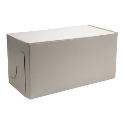 Boîtes à bûche en carton blanc pqt 5 - La Guilde Culinaire - Boîte à gâteau - - La Guilde Culinaire