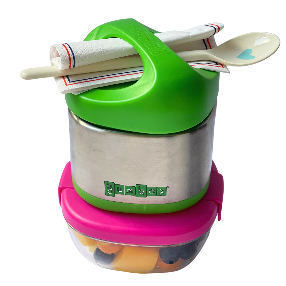 Yumbox Cubi - Bocal alimentaire isotherme pour enfants 300 ml - Vert pomme - Yumbox - Boîte à repas - - La Guilde Culinaire
