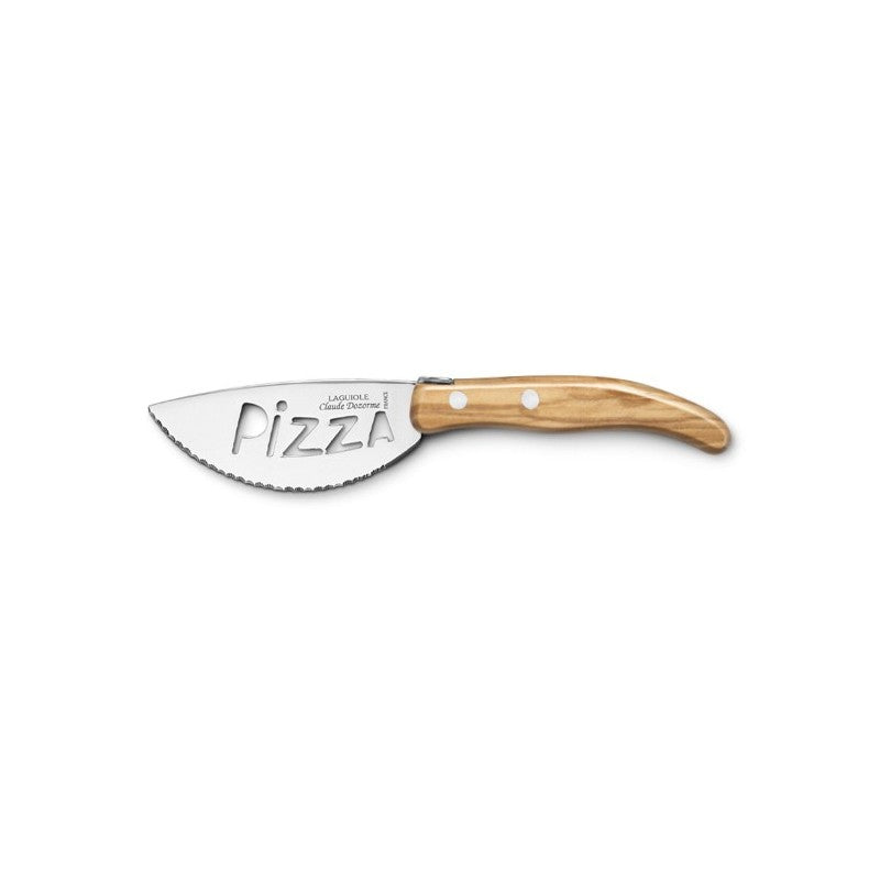 Couteau à pizza Berlingot manche bois Olivier - Claude Dozorme - Couteau à pizza - D1.13.091.89 - La Guilde Culinaire