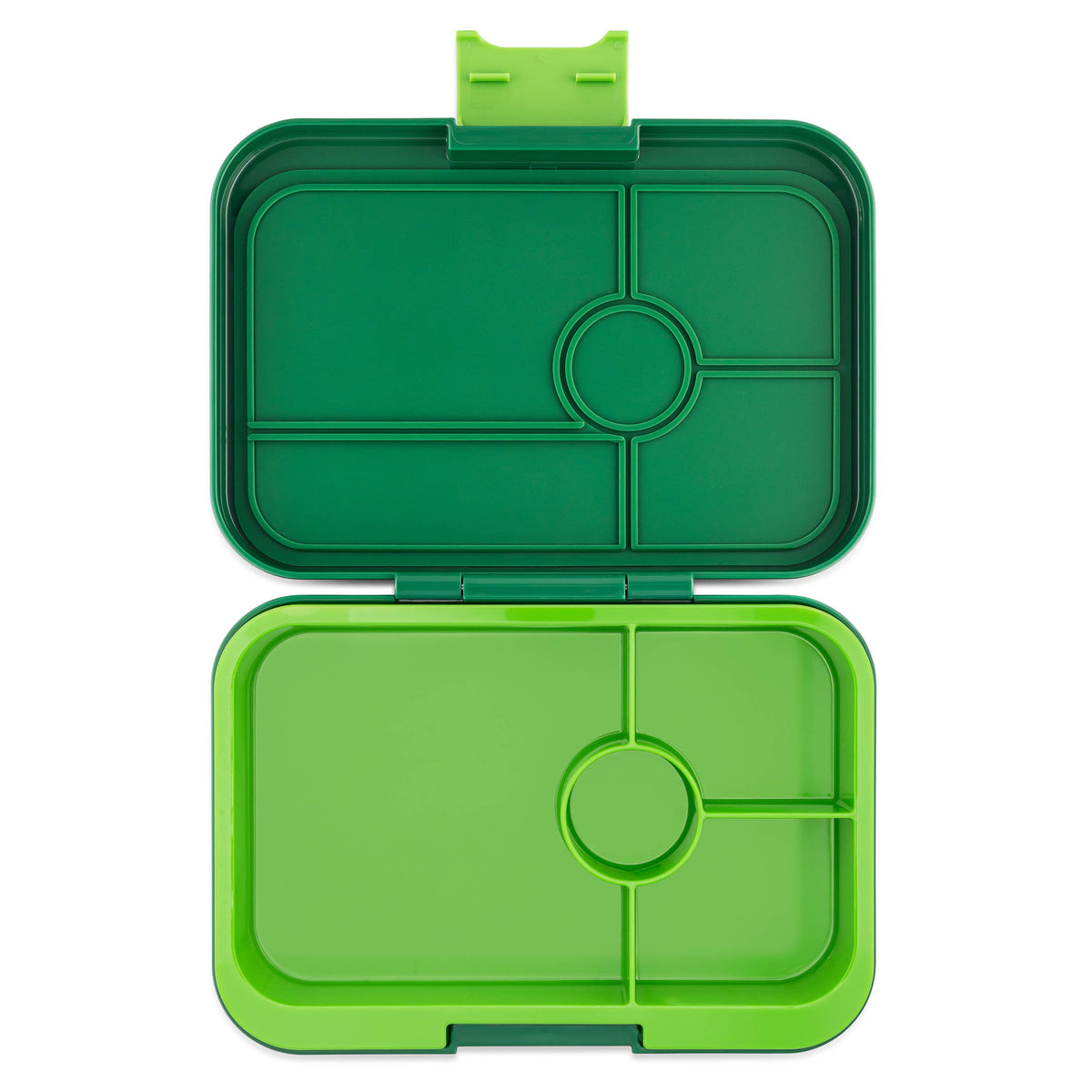 Yumbox Tapas - Boîte Bento étanche avec plateaux à 4 ou 5 compartiments Vert palmier 4C avec plateau Lime - Yumbox - Boîte à repas - PGIII202409G - La Guilde Culinaire