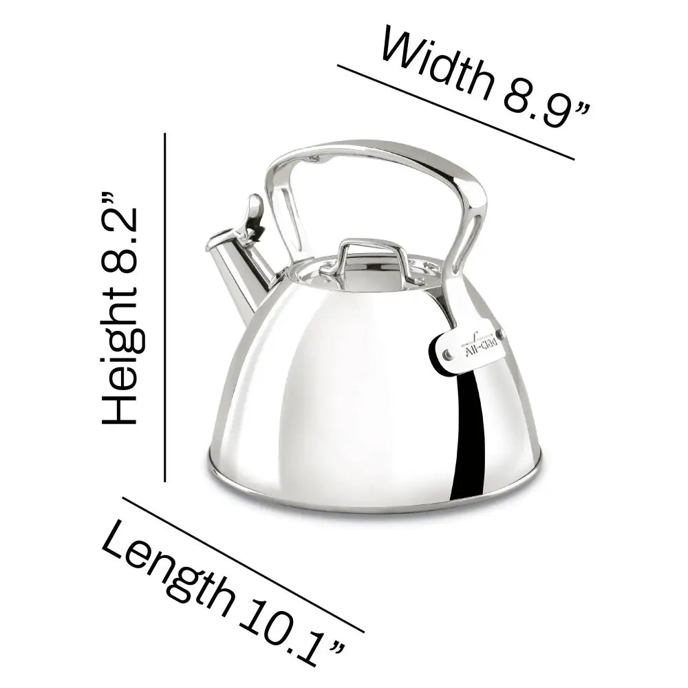 Bouilloire en Acier Inoxydable pour Cuisinière, 1.9 L - All-Clad - Bouilloire - - La Guilde Culinaire