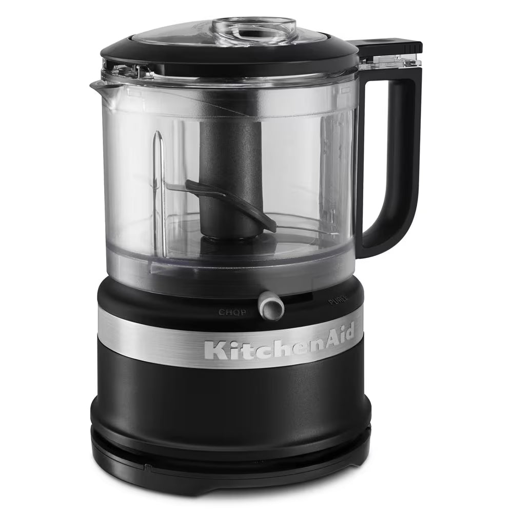 Mini hachoir de 3,5 tasses Noir mat - Kitchenaid - Robot mélangeur - KFC3516BM - La Guilde Culinaire