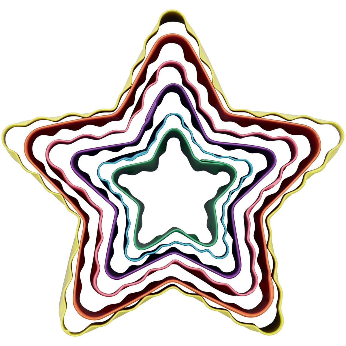 Ensemble de découpoirs à fondant en forme d'étoile, 6 pièces - Wilton - Emporte-pièce - - La Guilde Culinaire