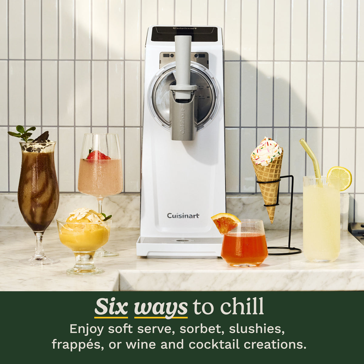 6-en-1 Sorbetière et Machine à Granités - Cuisinart - Sorbetière et turbine à glace - - La Guilde Culinaire
