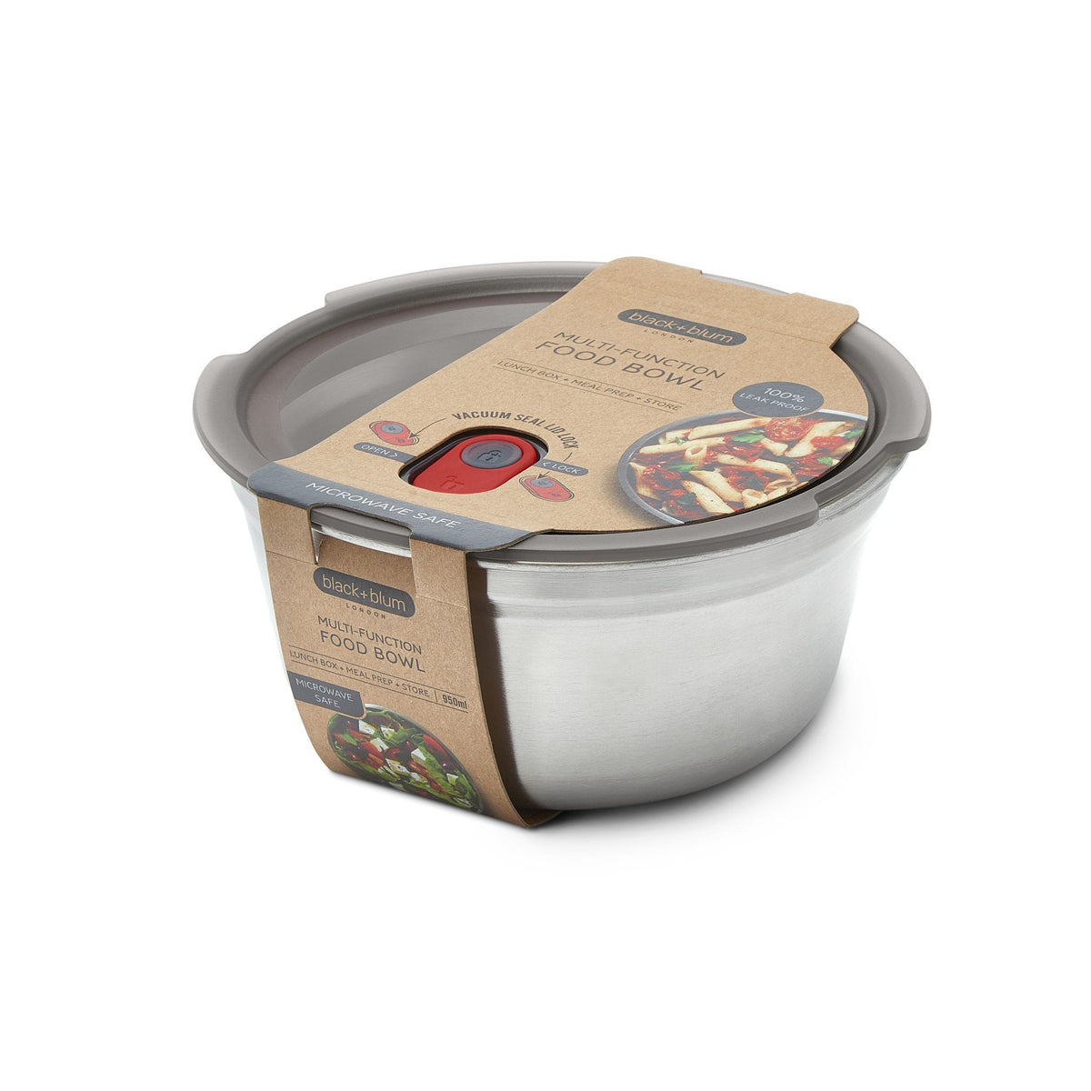 Bol alimentaire multifonction en acier - Large - Black + Blum London - Boîte à repas - - La Guilde Culinaire