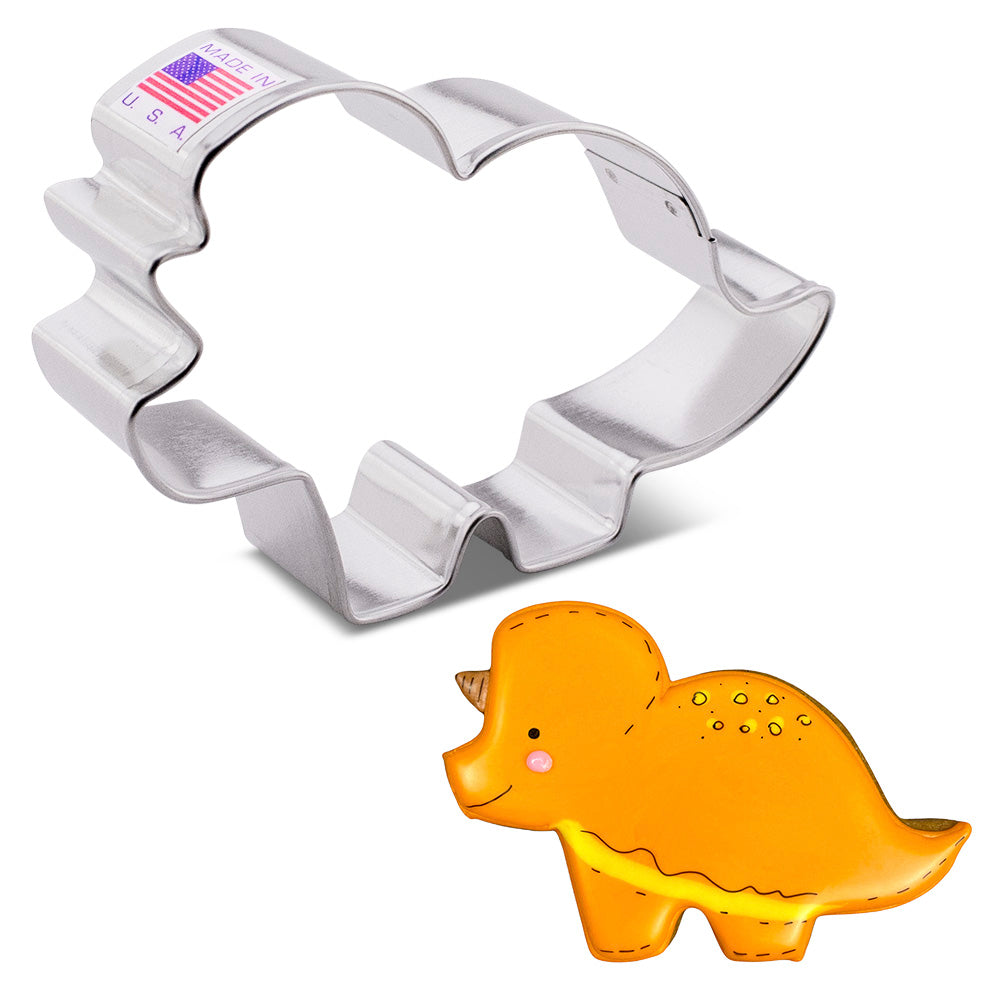 Emporte-pièce bébé Tricératops 2.8" x 4.2" - Ann Clark Cookie Cutters - Emporte-pièce - - La Guilde Culinaire