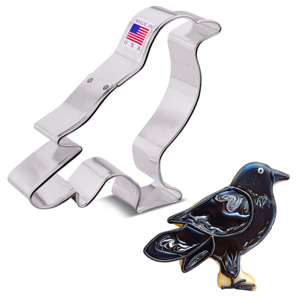 Emporte-pièce corbeau, 3.8" x 4.15" - Ann Clark Cookie Cutters - Emporte-pièce - - La Guilde Culinaire