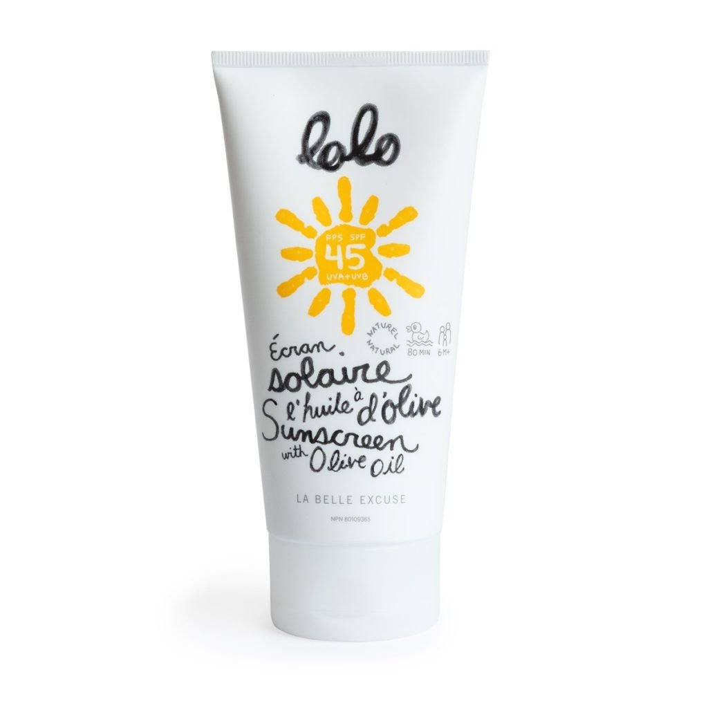 Écran solaire parfumé à l'huile d'olive (150 gr) - Lolo et Moi - Bain et corps - - La Guilde Culinaire