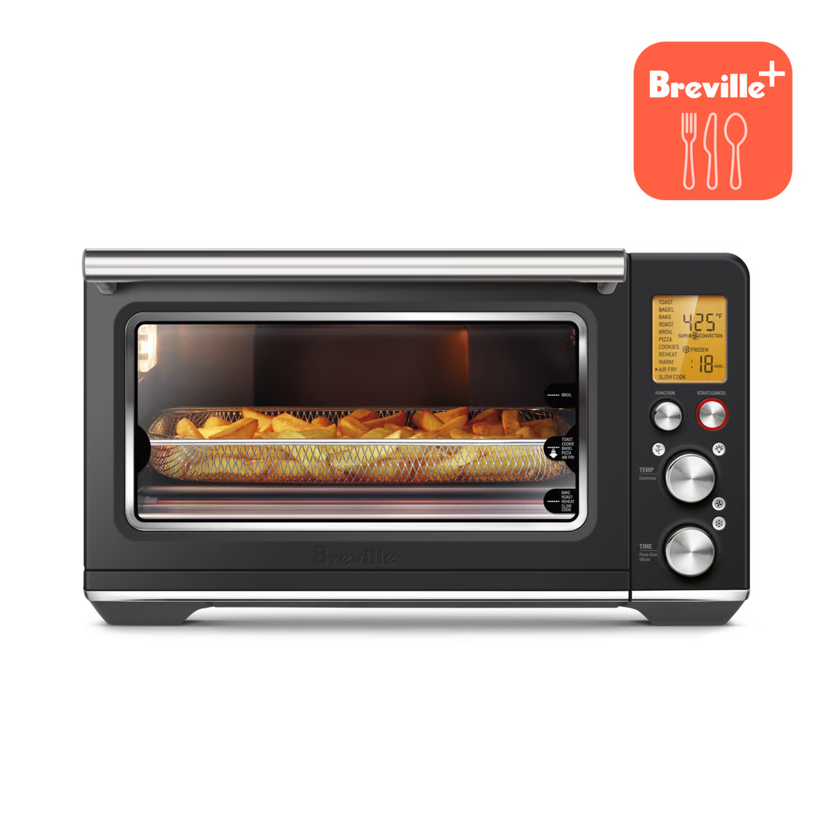 Four the Smart Oven Air Fryer Truffe noire - Breville - Air fryer - BOV860BTR1BCA1 - La Guilde Culinaire