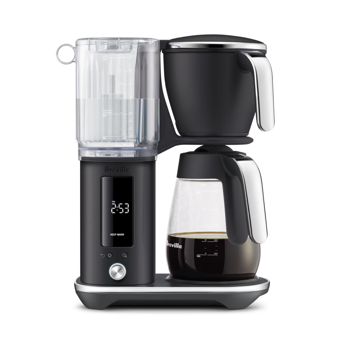 Machine à Café filtre The Luxe Brewer Glass Truffe noire - Breville - Cafetière à filtre - BDC415BTR1BNA1 - La Guilde Culinaire