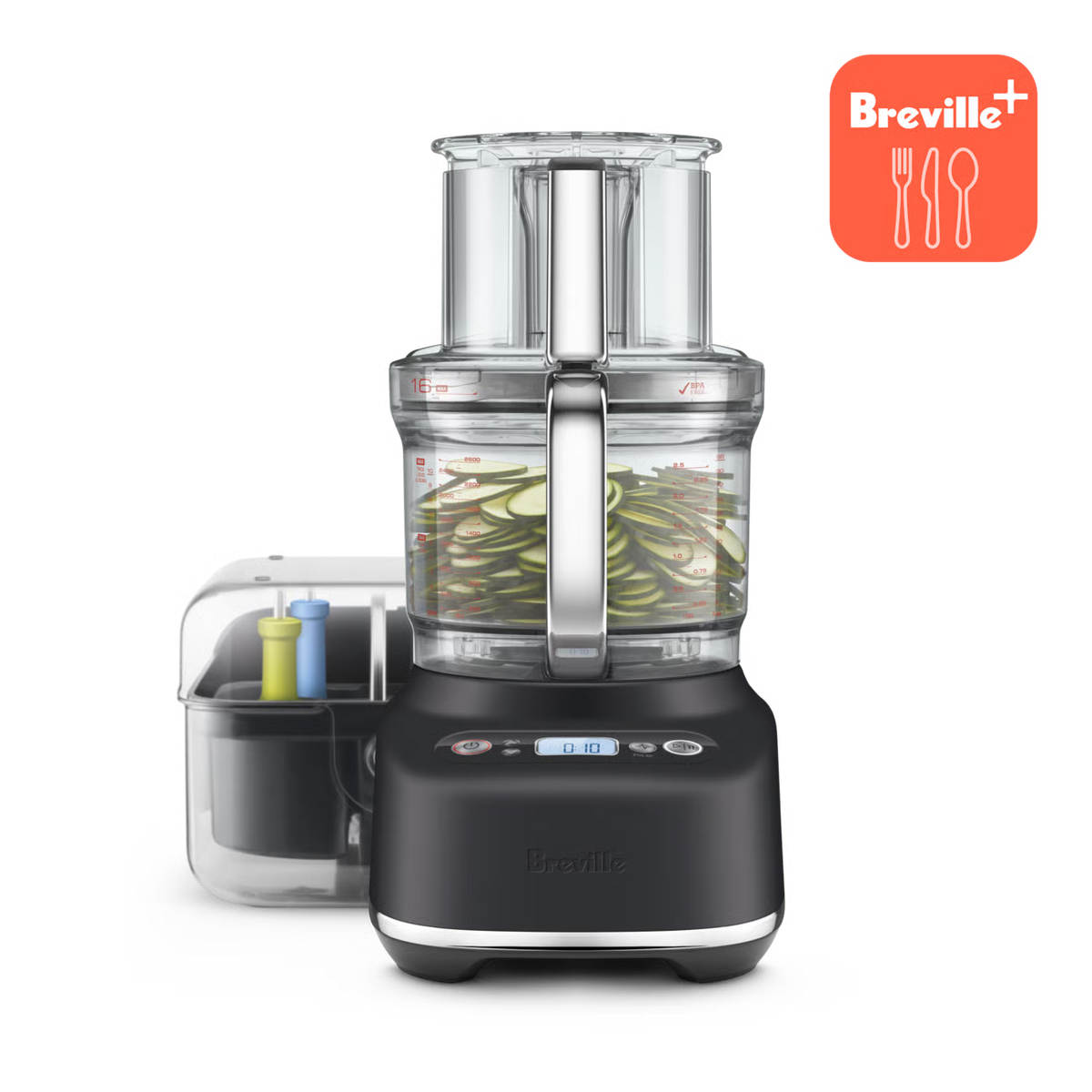 Robot Culinaire The Breville Sous Chef 16 Truffe noire - Breville - Robot cuiseur - BFP810BTR1BNA1 - La Guilde Culinaire