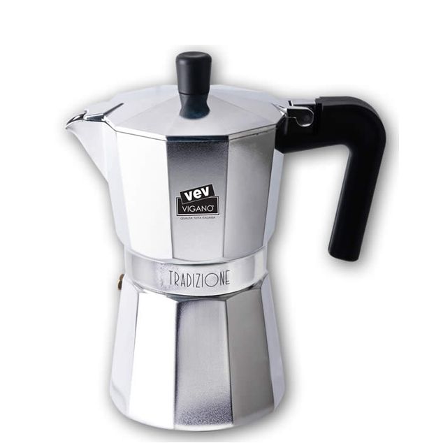 Cafetière expresso Moka Tradizioni 6 tasses - Vev Vigano - Cafetière italienne - 30V/KP600 - La Guilde Culinaire