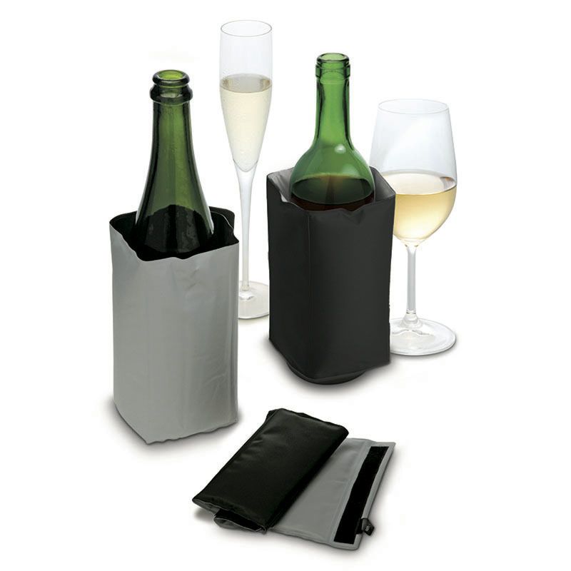 Refroidisseur à Vin et Champagne noir et gris - Pulltex - Refroidisseur à vin - - La Guilde Culinaire
