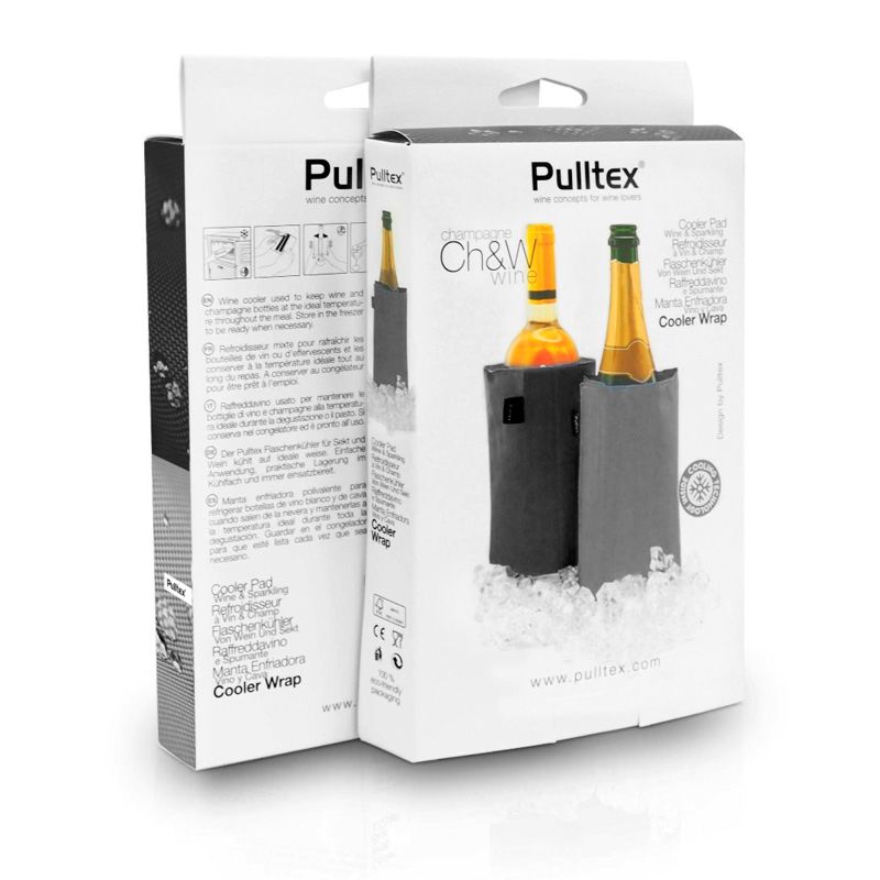 Refroidisseur à Vin et Champagne noir et gris - Pulltex - Refroidisseur à vin - - La Guilde Culinaire