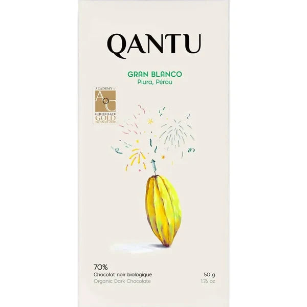 Chocolat Noir - GRAN BLANCO 70% - QANTU - QANTU - Tablette de chocolat - - La Guilde Culinaire