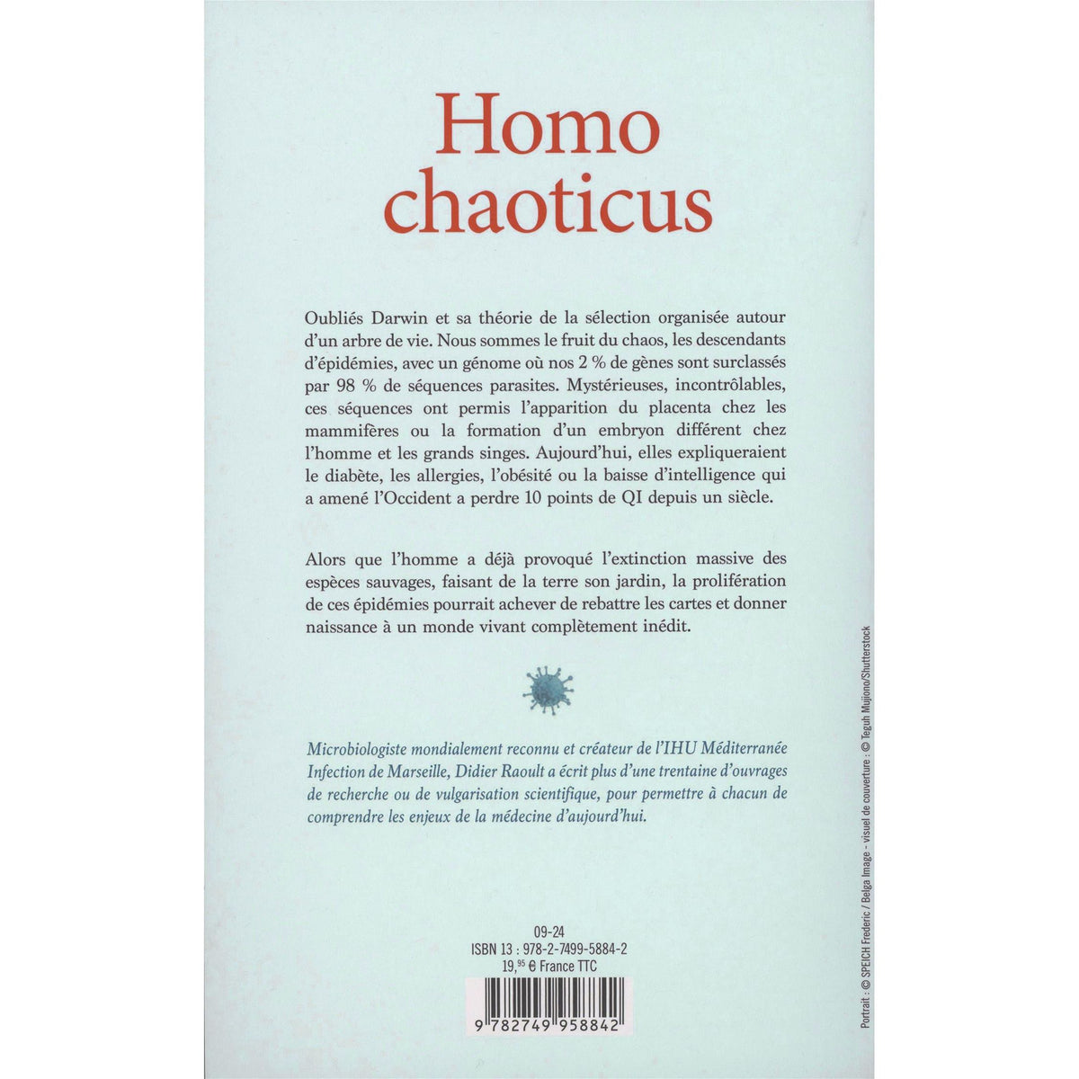 Homo Chaoticus - Michel Lafon - Livre - - La Guilde Culinaire