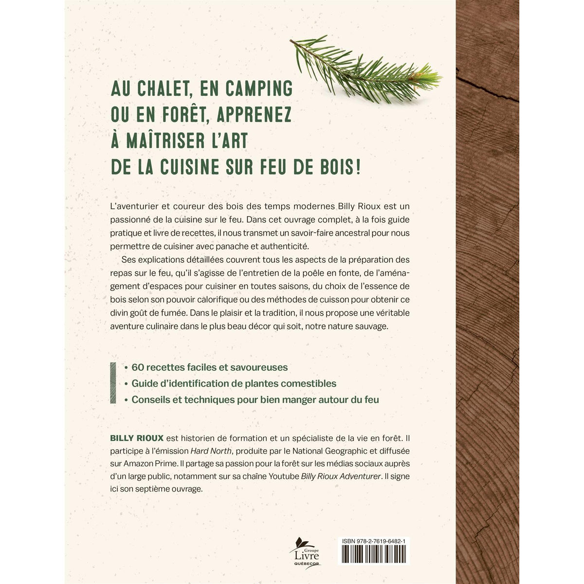 La cuisine sauvage sur feu de bois - De L'Homme Ed. - Livre - - La Guilde Culinaire