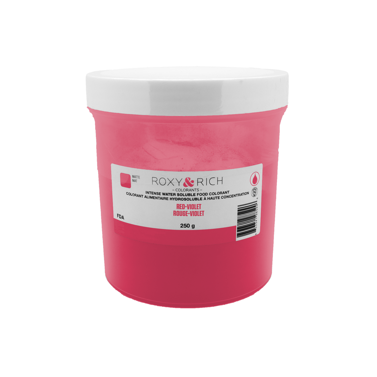 Colorant alimentaire hydrosoluble Rouge-Violet 250g - Roxy & Rich - Colorant alimentaire hydrosoluble - H250-017 - La Guilde Culinaire