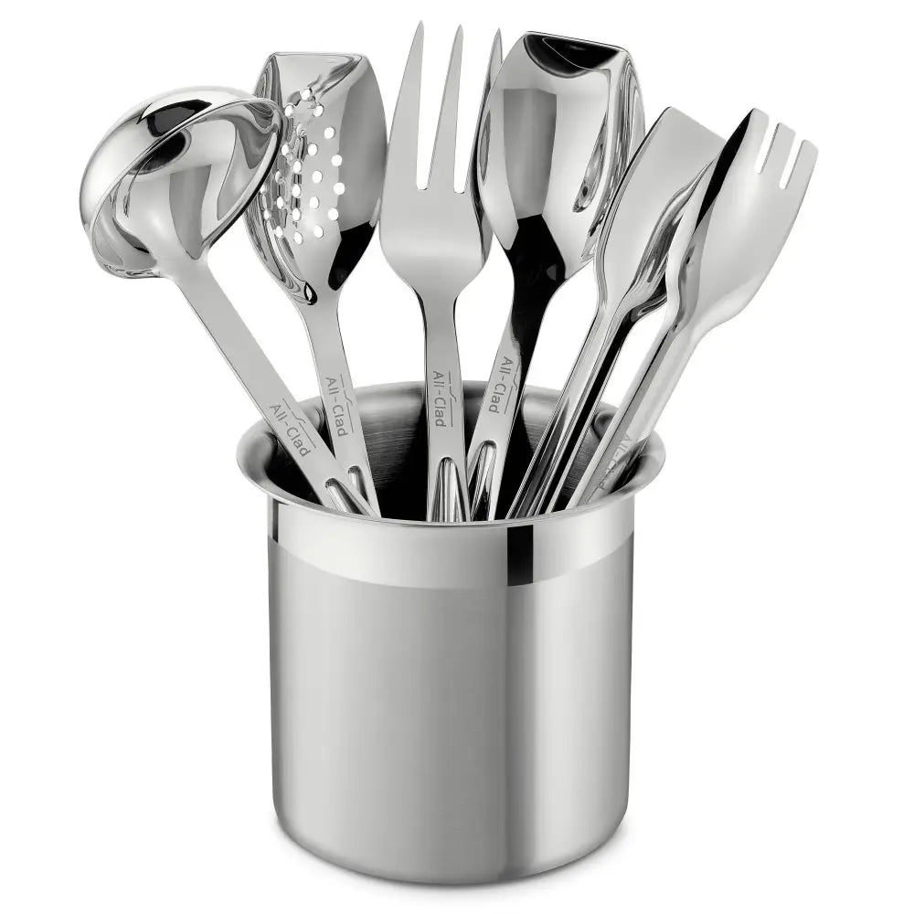 Ensemble de 6 Ustensiles de Cuisson et de Service - All-Clad - Pot à ustensile - - La Guilde Culinaire