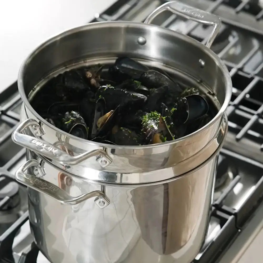 All-Clad 12L Multipot avec insert & couvercle - All-Clad - Batterie de cuisine - - La Guilde Culinaire