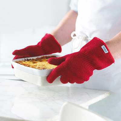 Ensemble de 2 gants de cuisine et bbq (rouge) - Trudeau - Gant de cuisine - - La Guilde Culinaire