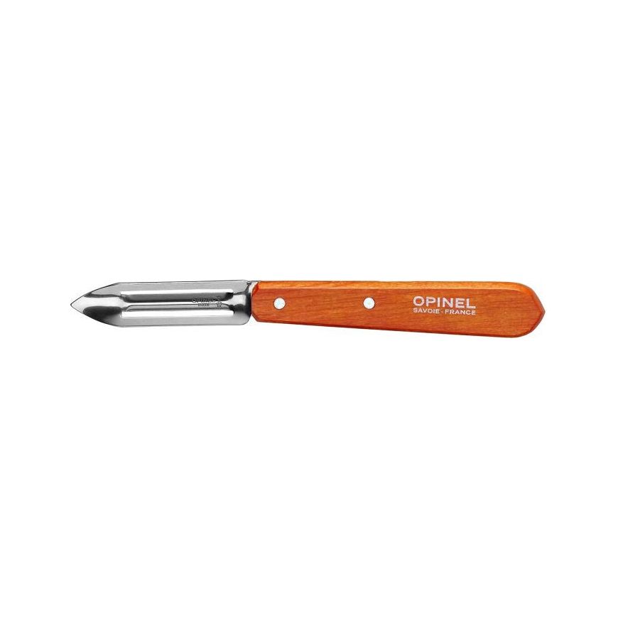 Opinel - Couteau éplucheur N°115 Hêtre mandarine - Opinel - Couteau à légumes - 001931 - La Guilde Culinaire