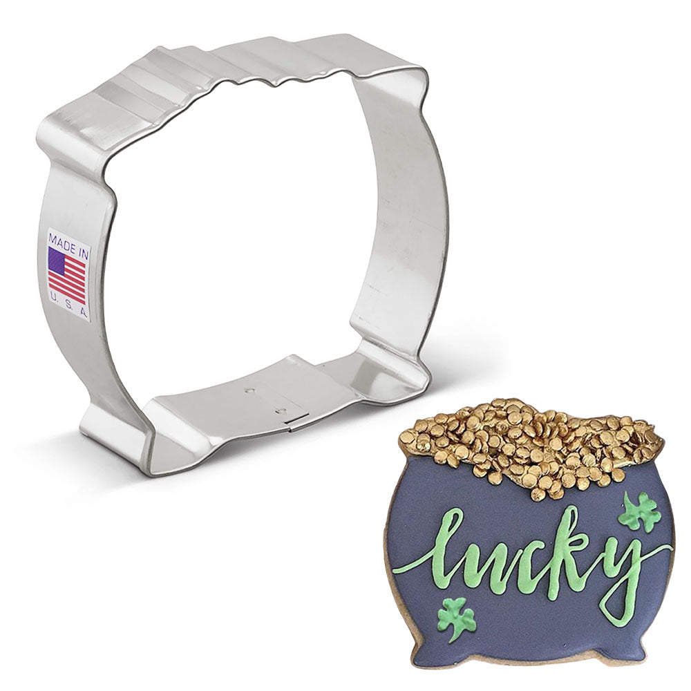 Emporte-pièce Pot d'or, Chaudron de sorcière 3 1/2" - Ann Clark Cookie Cutters - Emporte-pièce - - La Guilde Culinaire