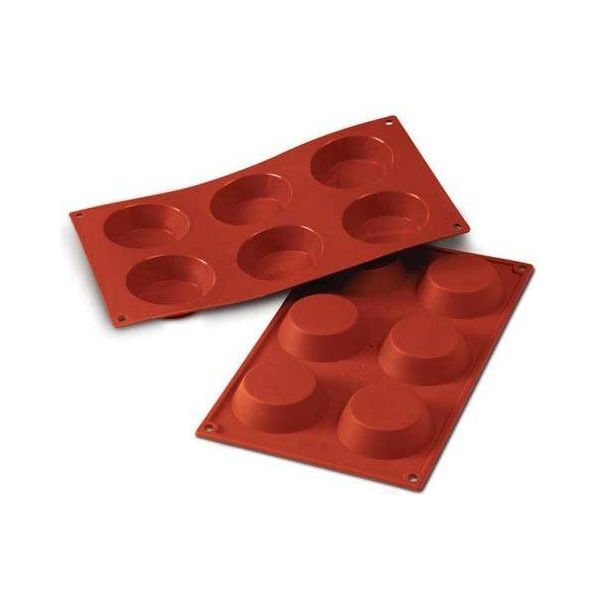 Moule en silicone 6 tartelettes - SilikoMart - Moule à gâteaux - - La Guilde Culinaire