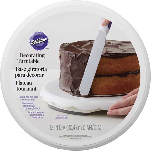 Plateau tournant pour gâteau sans pied - Wilton - Plateau tournant - - La Guilde Culinaire