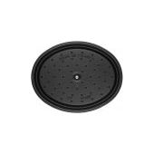 Cocotte ovale fonte et émail Noir 16'' 41cm 12L - Staub - Cocotte - - La Guilde Culinaire
