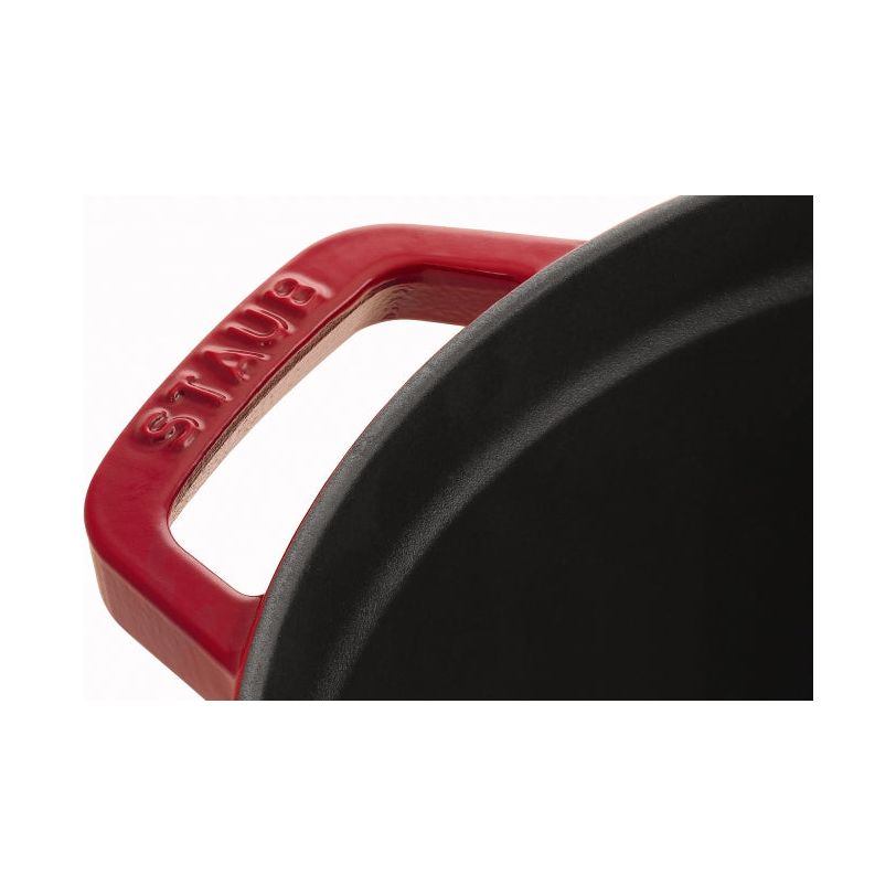 Cocotte ronde fonte et émail Rouge 9'' 24cm 3.8L - Staub - Cocotte - - La Guilde Culinaire