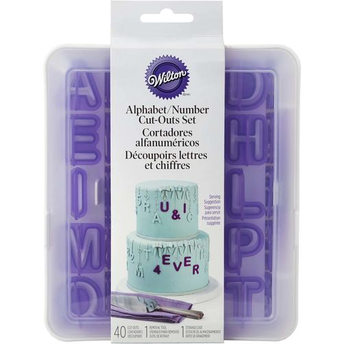 Kit de découpoirs lettres et chiffres - Wilton - Découpoir à pâtisserie - - La Guilde Culinaire