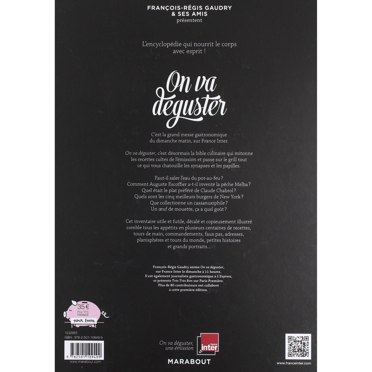 On va Déguster sur France Inter - Marabout - Livre de cuisine - - La Guilde Culinaire