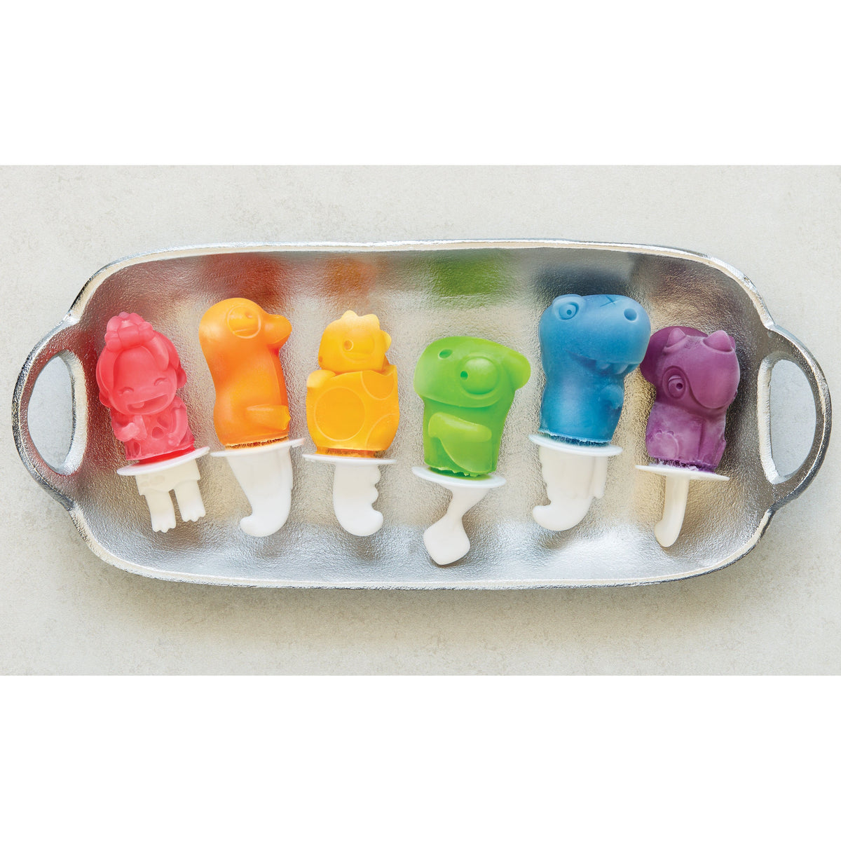 Moules DINO POPS pour 6 pops glacés - Zoku - Appareil à glace et crème glacée - - La Guilde Culinaire