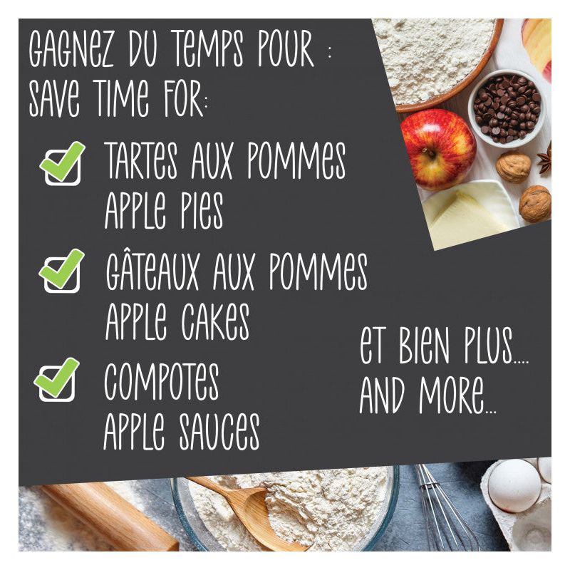 Pèle-pomme 3 en 1 Need'it - Scrapcooking - Eplucheur et évideur - - La Guilde Culinaire