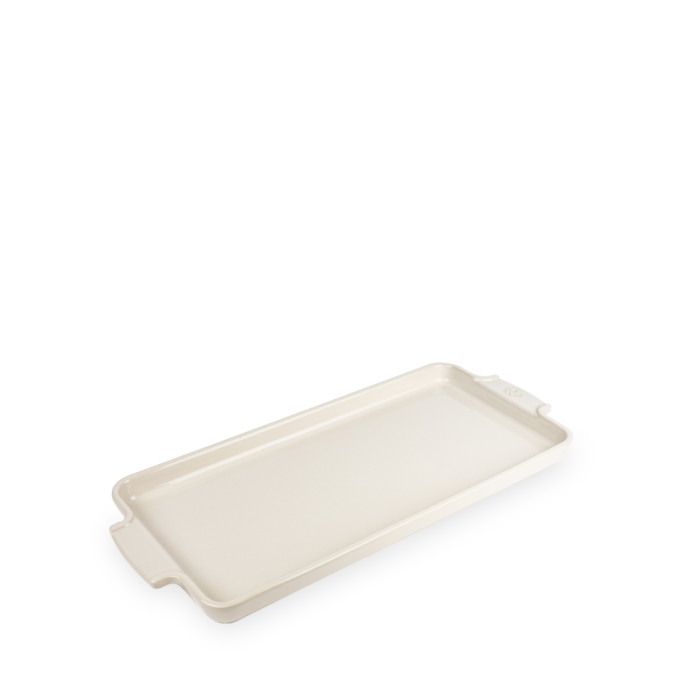 APPOLIA - Plaque apéritifs et mignardises en céramique Écru 40,2cmx17,8cm - Peugeot - Plateau de service - - La Guilde Culinaire